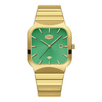 HeroForce 5055GL - Luxury Square Analog Watch with Sapphire Glass & Date Display Martino Valenti