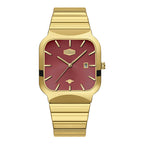 HeroForce 5055GL - Luxury Square Analog Watch with Sapphire Glass & Date Display Martino Valenti