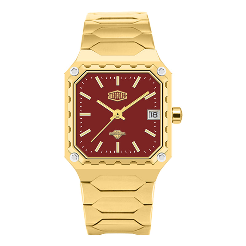 HeroForce 5045 - Square Case Analog Watch for Daily Wear Martino Valenti