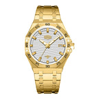 HeroForce 5043 – Men’s Octagonal Bezel Watch with Wave Textured Dial Martino Valenti