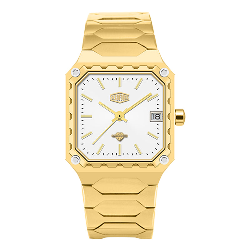 HeroForce 5045 - Square Case Analog Watch for Daily Wear Martino Valenti