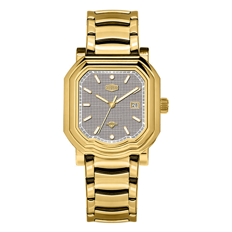 HeroForce 5051S – Men’s Geometric Analog Watch with Textured Dial Martino Valenti