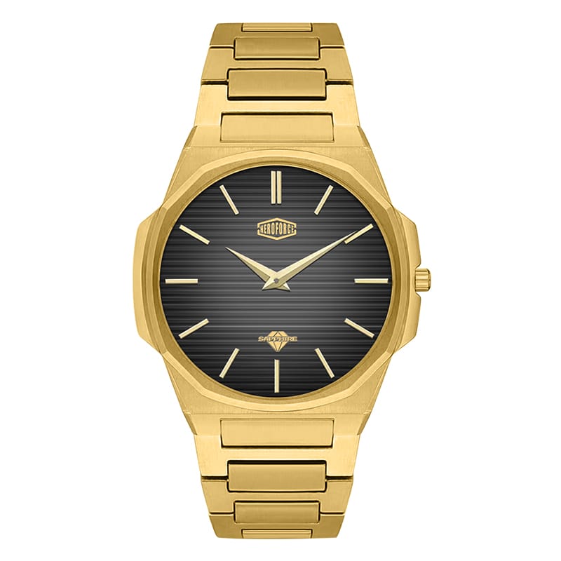 HeroForce 5037A – Luxury Octagonal Watch with Textured Dial Martino Valenti