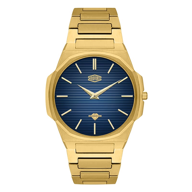 HeroForce 5037A – Luxury Octagonal Watch with Textured Dial Martino Valenti