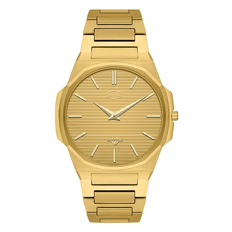 HeroForce 5037A – Luxury Octagonal Watch with Textured Dial Martino Valenti