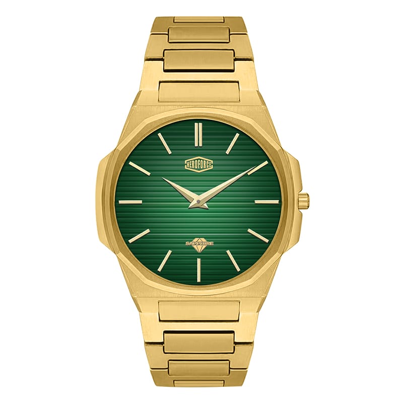 HeroForce 5037A – Luxury Octagonal Watch with Textured Dial Martino Valenti