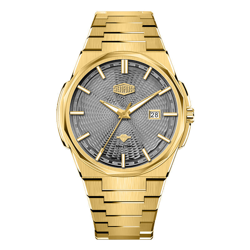 HeroForce 5053A – Luxury Mechanical-Style Watch with Octagonal Bezel Martino Valenti