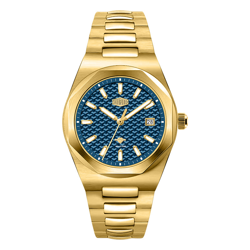 HeroForce 5041 – Luxury Analog Watch with 3D Mosaic Dial & Sapphire Glass Martino Valenti