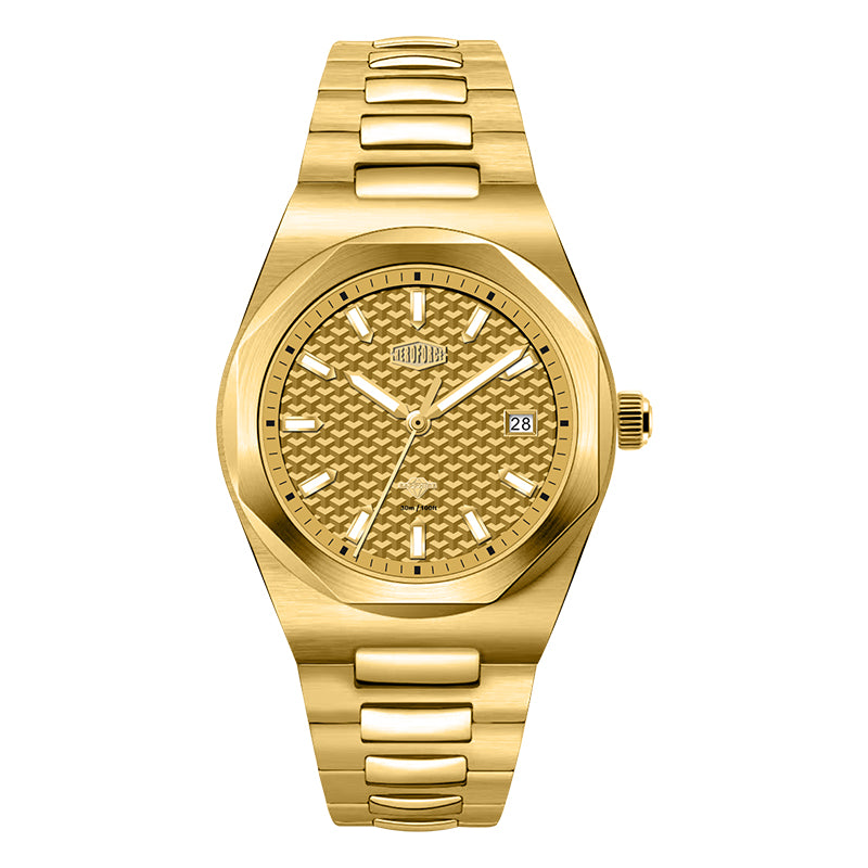 HeroForce 5041 – Luxury Analog Watch with 3D Mosaic Dial & Sapphire Glass Martino Valenti