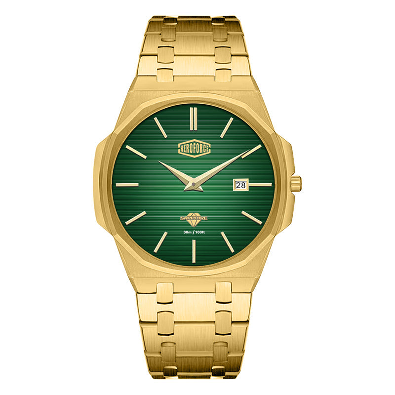 HeroForce 5040B – Men’s Octagonal Bezel Watch with Textured Dial Martino Valenti