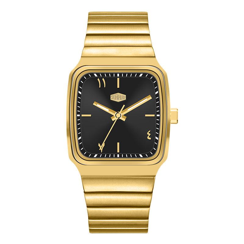 HeroForce 5002 - Heritage Style – Luxury Square Watch with Arabic Numeral Dial Martino Valenti