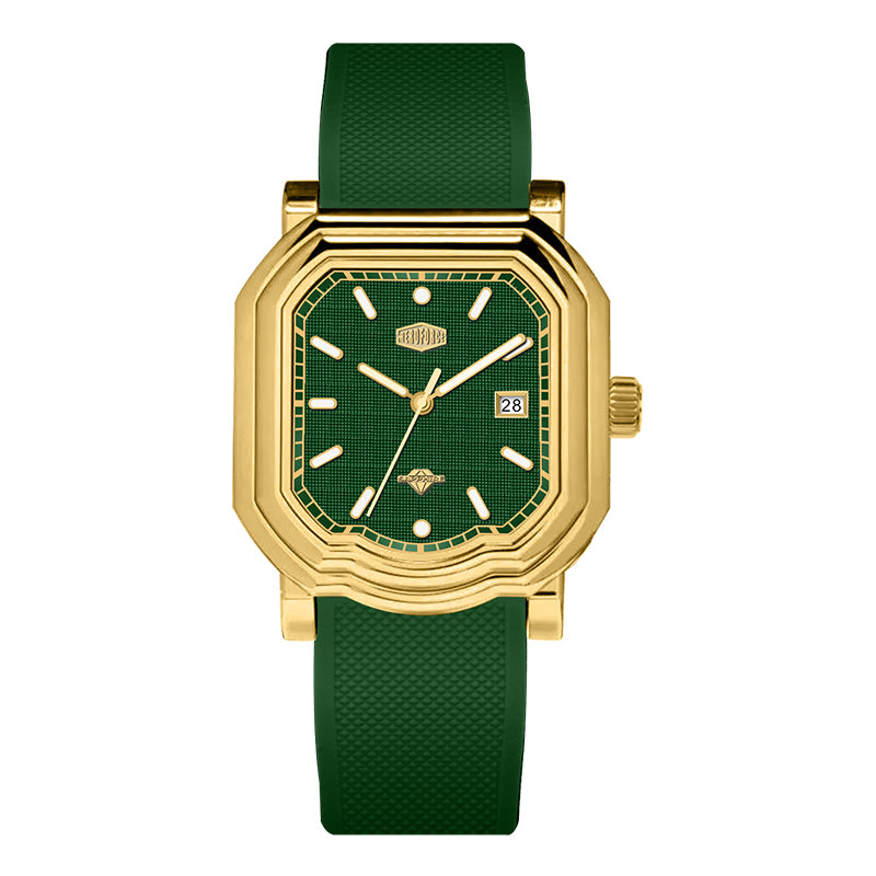 HeroForce 5051P – Men’s Square Business Watch with Multi-Faceted Bezel and Date Martino Valenti
