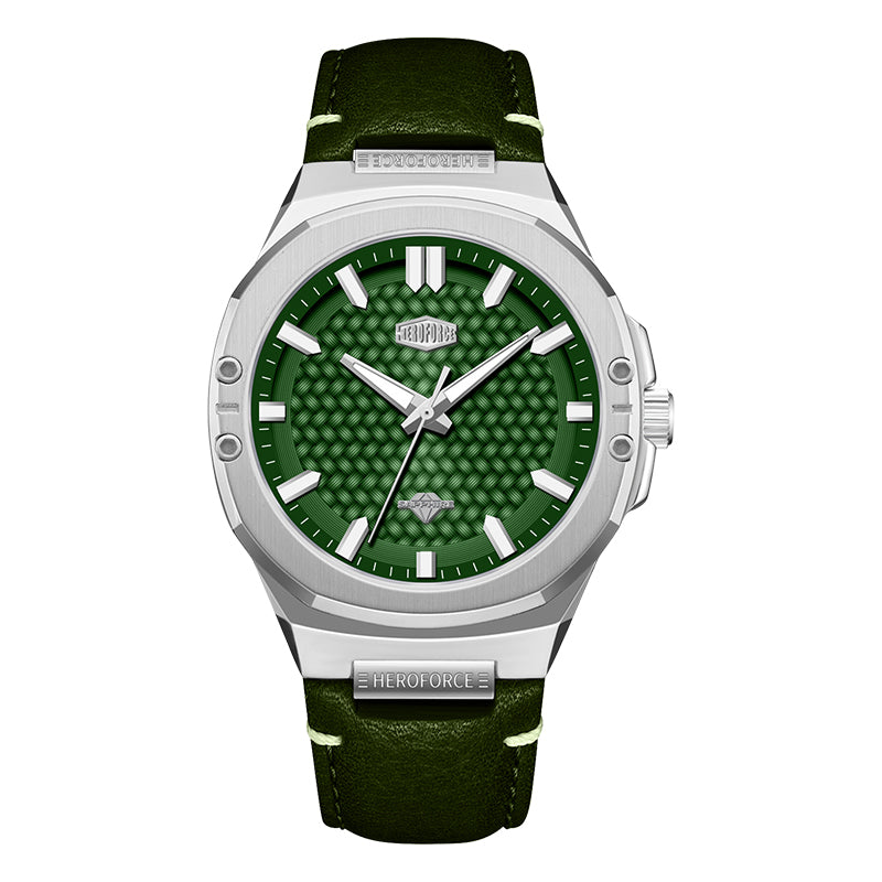 HeroForce 5033B - Luxury Men's Analog Wrist Watch – Leather Strap Martino Valenti