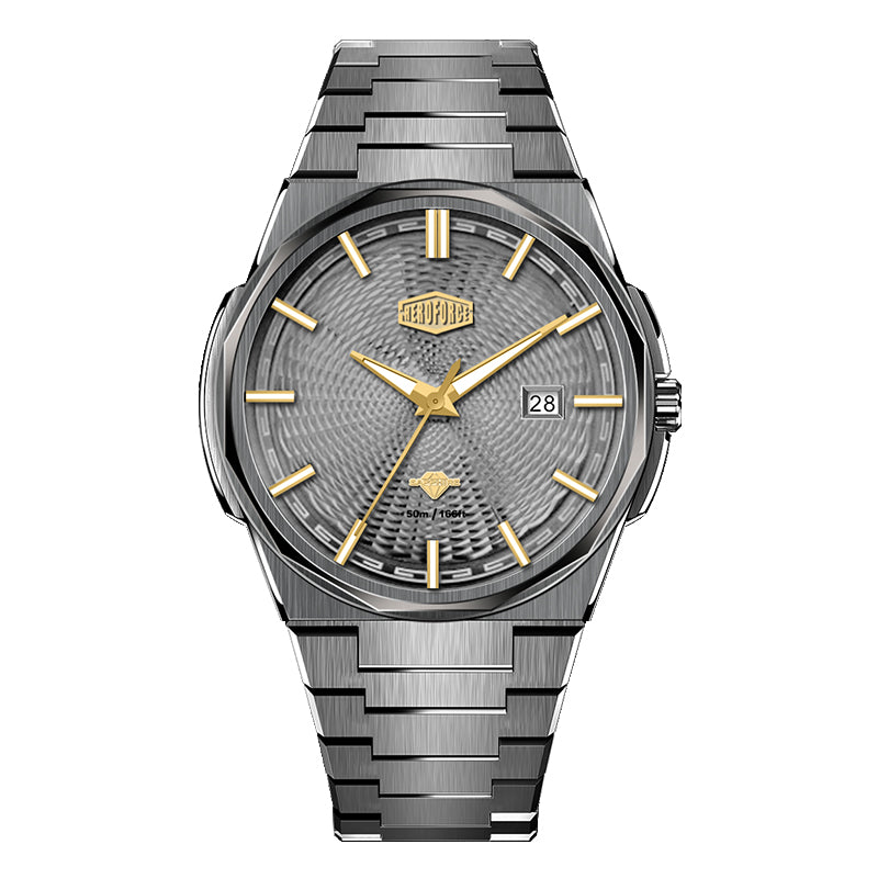 HeroForce 5053A – Luxury Mechanical-Style Watch with Octagonal Bezel Martino Valenti