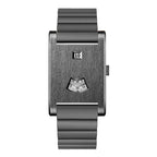 HeroForce 5035S – Jump-Hour Rectangle Watch with Integrated Cylindrical Bracelet Martino Valenti