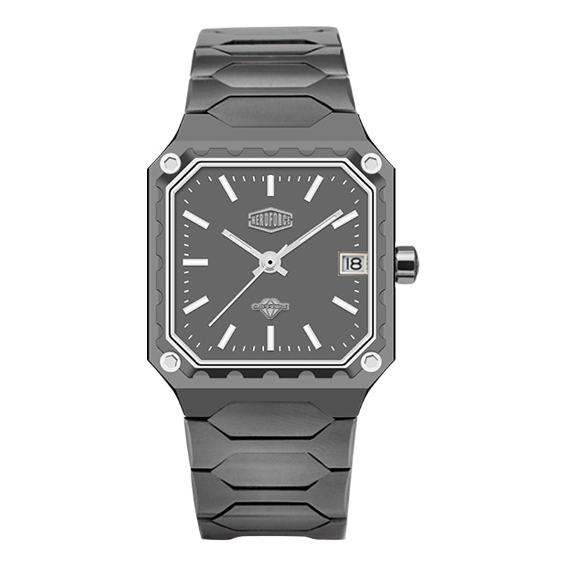 HeroForce 5045 - Square Case Analog Watch for Daily Wear Martino Valenti