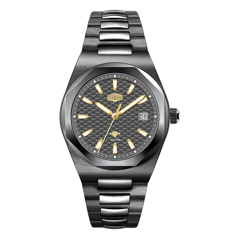 HeroForce 5041 – Luxury Analog Watch with 3D Mosaic Dial & Sapphire Glass Martino Valenti