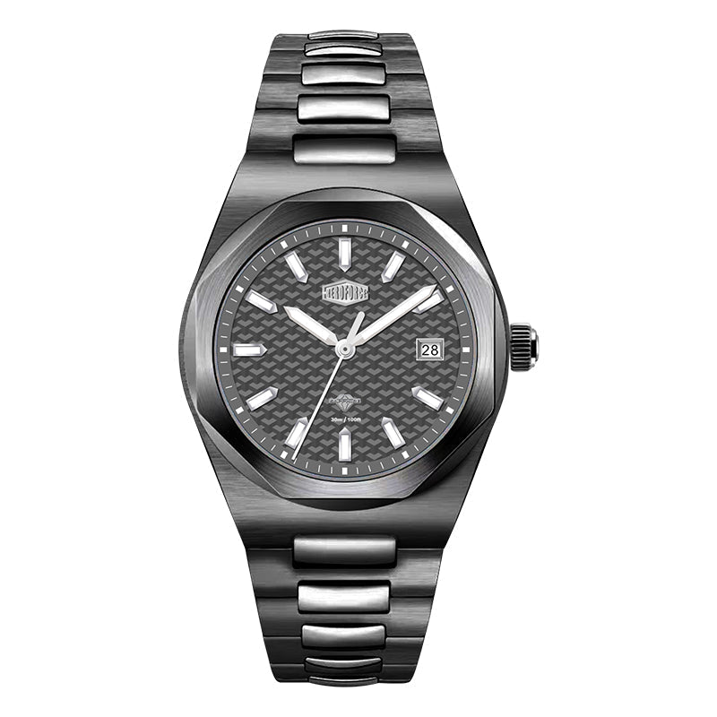 HeroForce 5041 – Luxury Analog Watch with 3D Mosaic Dial & Sapphire Glass Martino Valenti