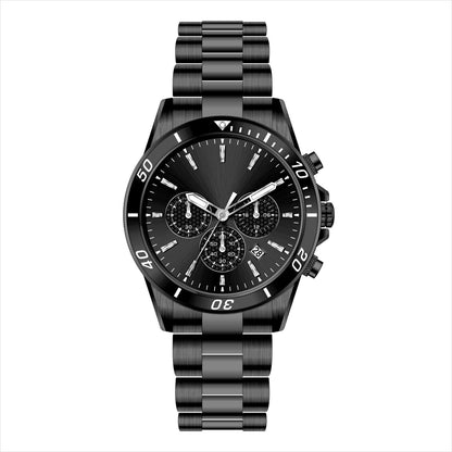 MERXON SB – Men’s Stealth Obsidian Black Dial Chronograph Steel Watch