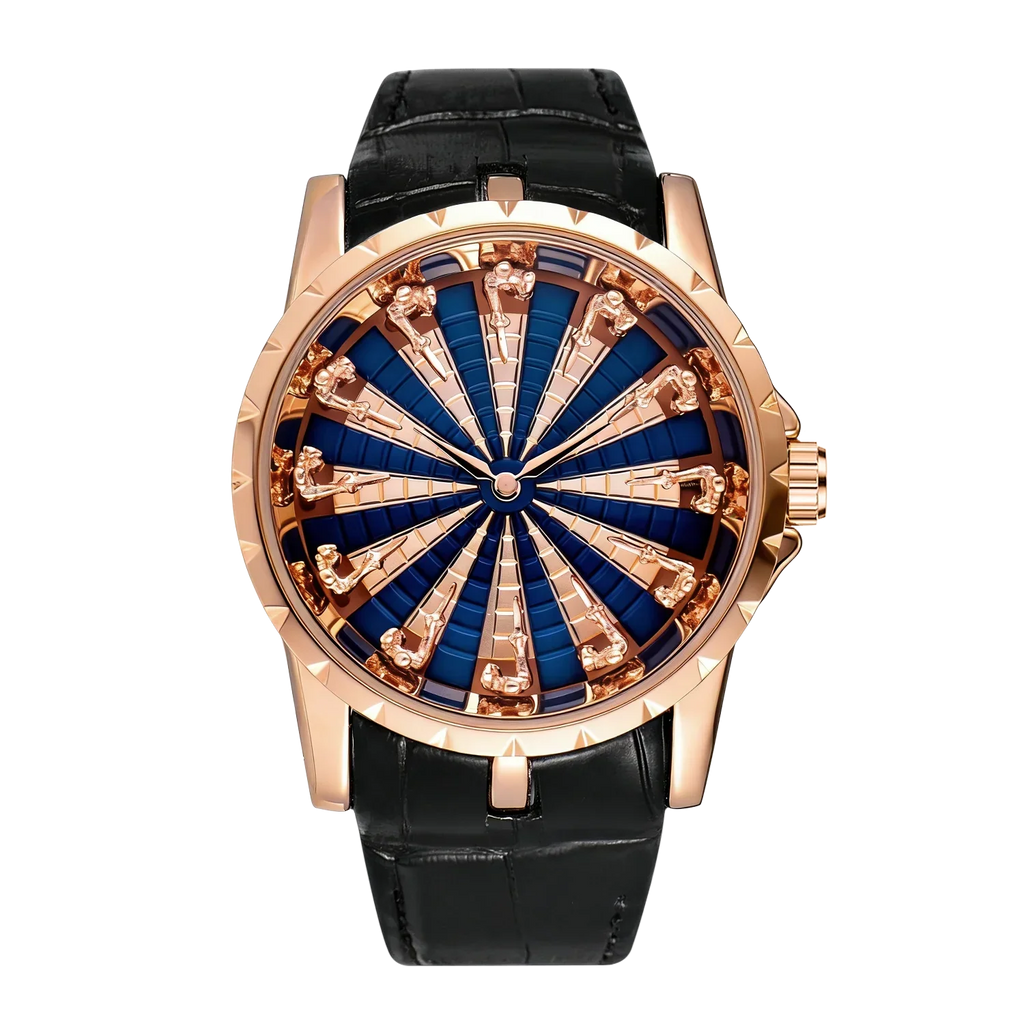 New Fashion Men's Watch with Creative Skull Design, Leather Strap, Elegant Wristwatch, Perfect Birthday or Anniversary Gift for Husband, Boyfriend, Friend Martino Valenti