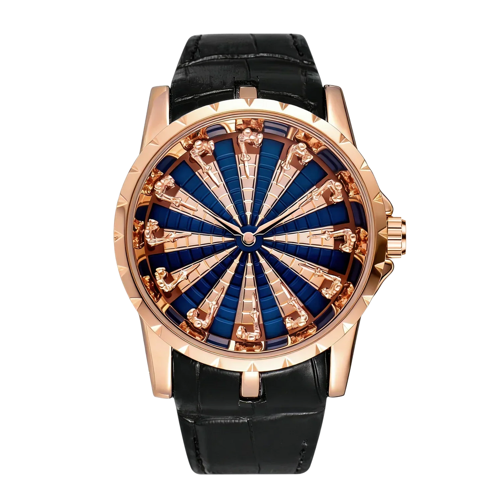 New Fashion Men's Watch with Creative Skull Design, Leather Strap, Elegant Wristwatch, Perfect Birthday or Anniversary Gift for Husband, Boyfriend, Friend Martino Valenti