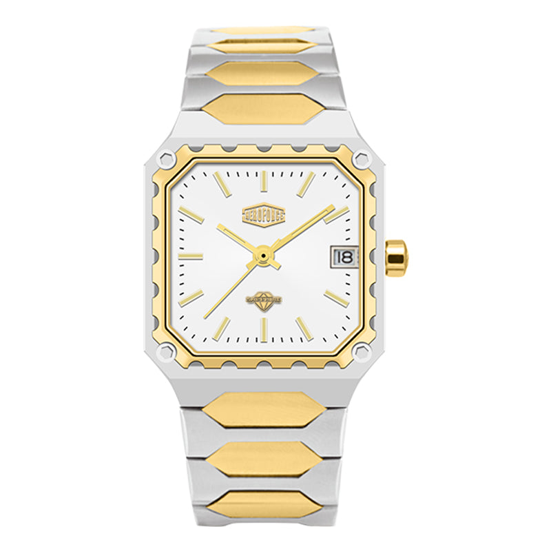 HeroForce 5045 - Square Case Analog Watch for Daily Wear Martino Valenti