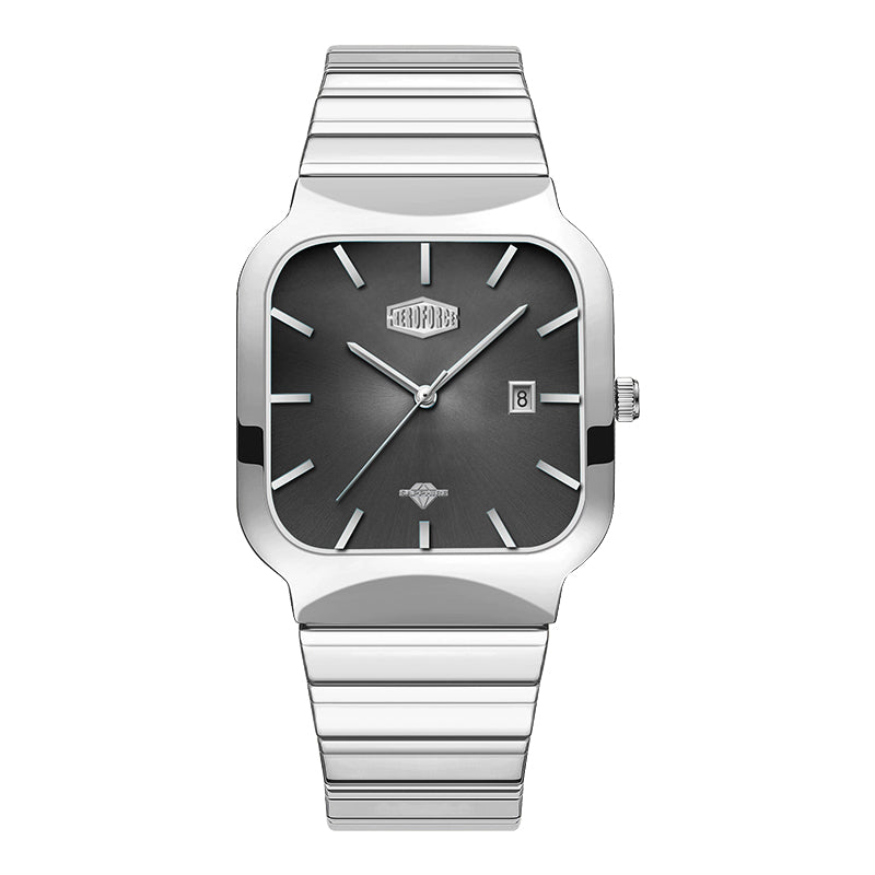 HeroForce 5055GL - Luxury Square Analog Watch with Sapphire Glass & Date Display Martino Valenti
