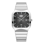 HeroForce 5055GL - Luxury Square Analog Watch with Sapphire Glass & Date Display Martino Valenti