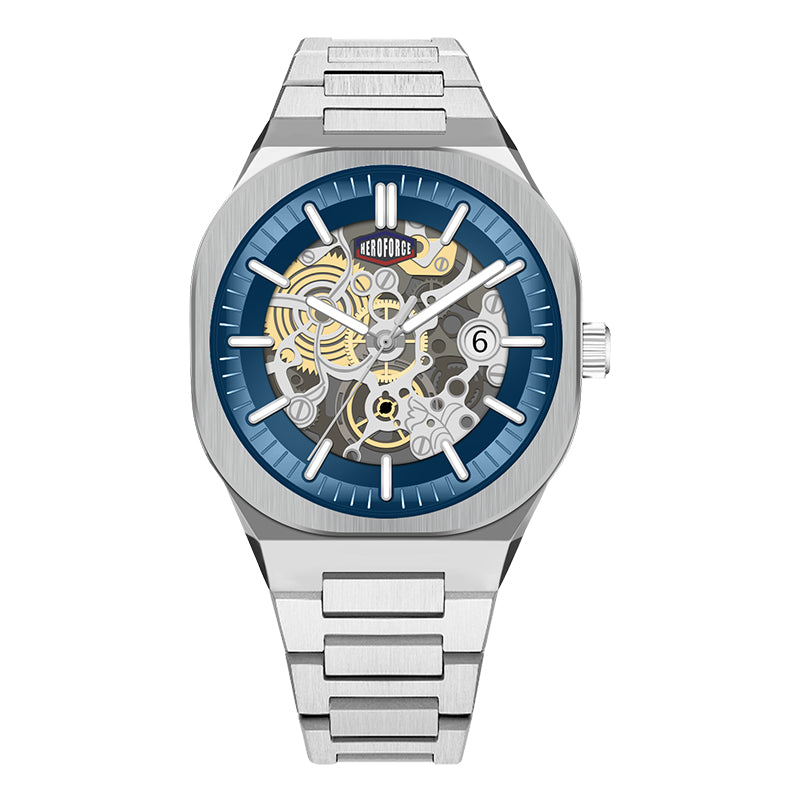HeroForce 5042A - Skeleton Elite – Luxury Mechanical Style Watch with Octagonal Bezel Martino Valenti