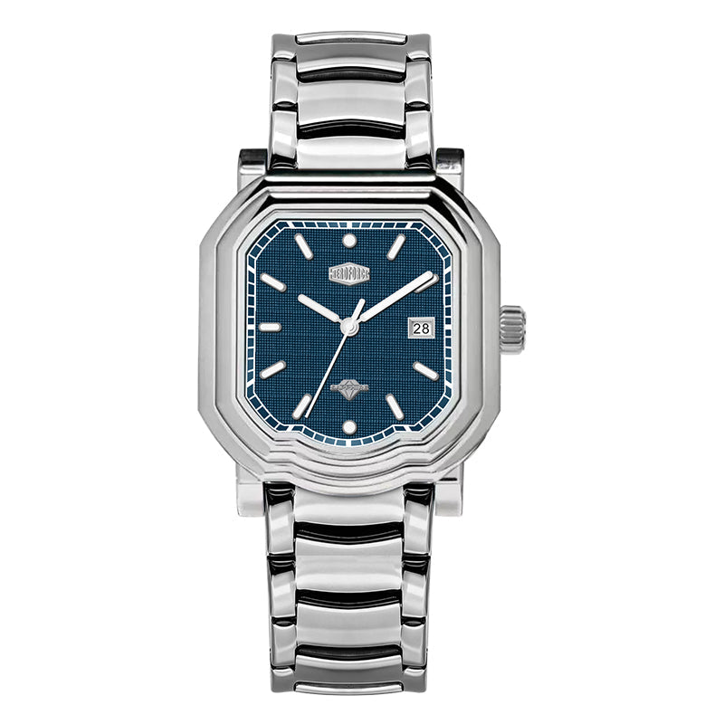 HeroForce 5051S – Men’s Geometric Analog Watch with Textured Dial Martino Valenti
