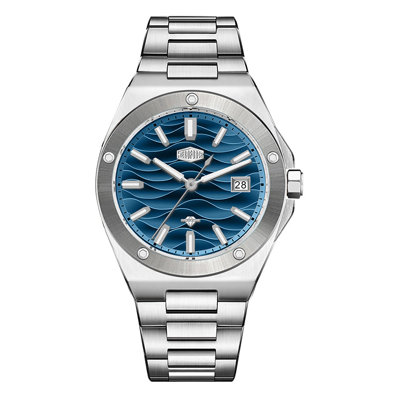 HeroForce 5039 – Luxury Watch - Wave Textured Dial & Sapphire Glass Martino Valenti