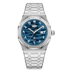 HeroForce 5070B – Octagonal Arabic Numeral Watch with Wave Textured Dial Martino Valenti