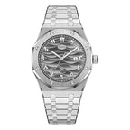 HeroForce 5070B – Octagonal Arabic Numeral Watch with Wave Textured Dial Martino Valenti