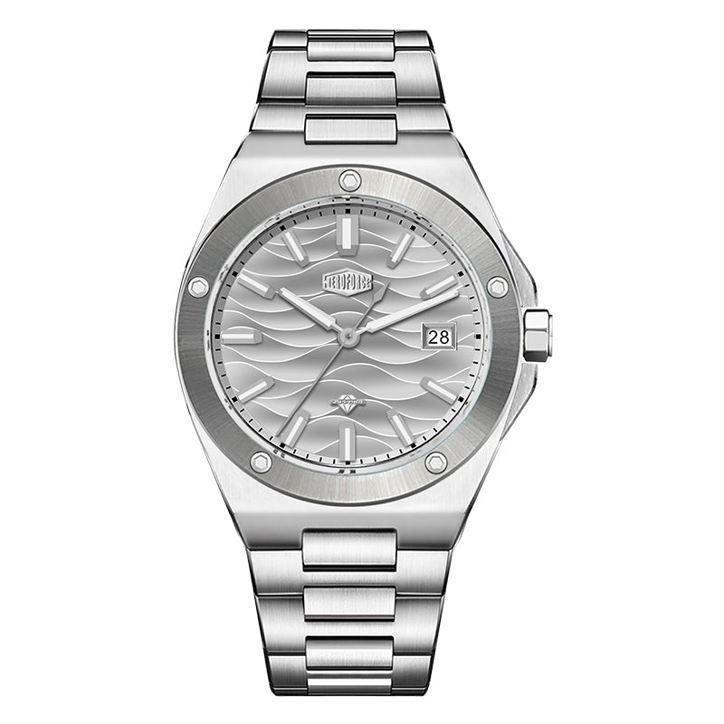 HeroForce 5039 – Luxury Watch - Wave Textured Dial & Sapphire Glass Martino Valenti