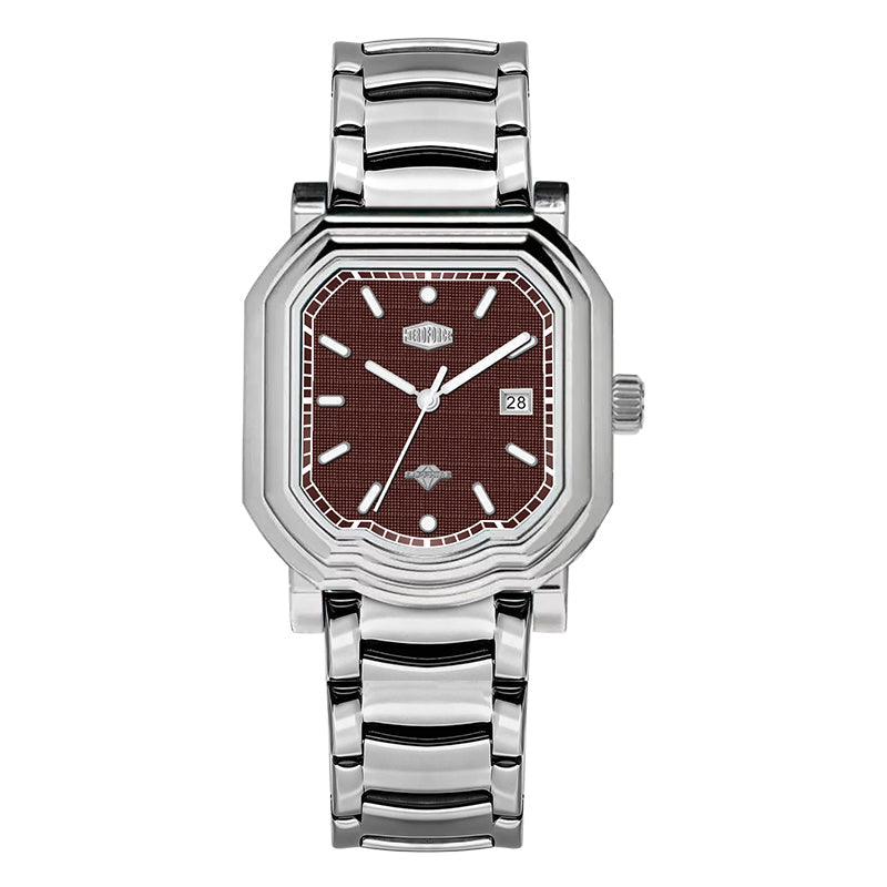 HeroForce 5051S – Men’s Geometric Analog Watch with Textured Dial Martino Valenti