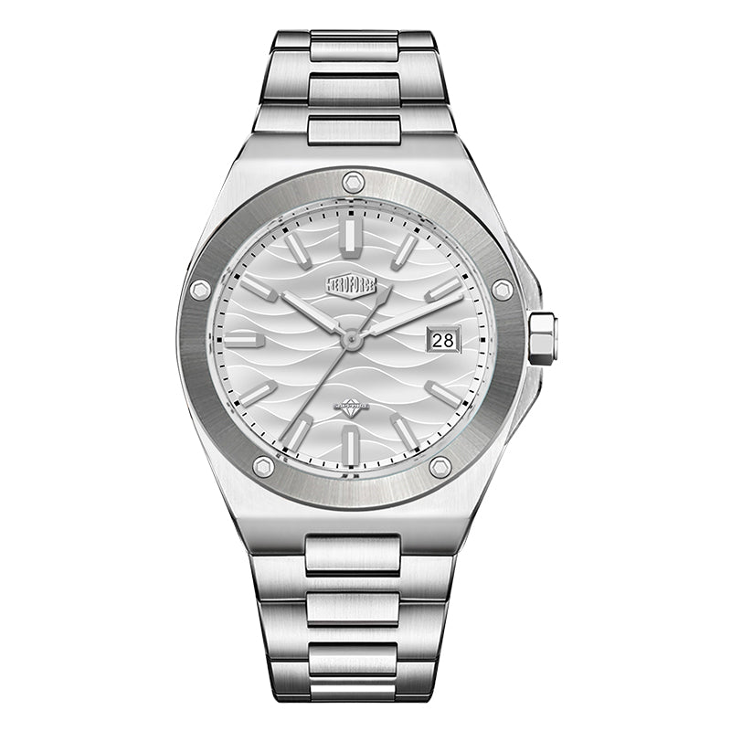 HeroForce 5039 – Luxury Watch - Wave Textured Dial & Sapphire Glass Martino Valenti