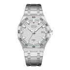 HeroForce 5043 – Men’s Octagonal Bezel Watch with Wave Textured Dial Martino Valenti