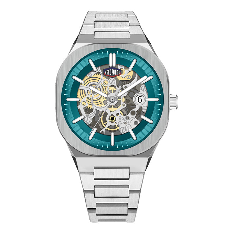 HeroForce 5042A - Skeleton Elite – Luxury Mechanical Style Watch with Octagonal Bezel Martino Valenti