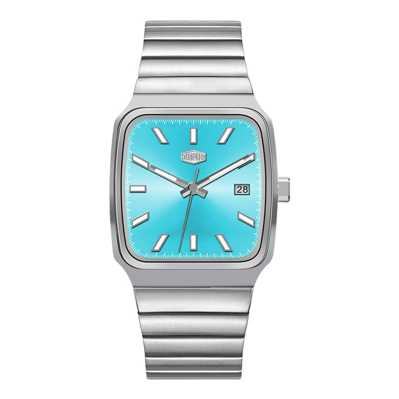 HeroForce 5002B - Men’s Analog Watch – Square Dial with Date Window Martino Valenti