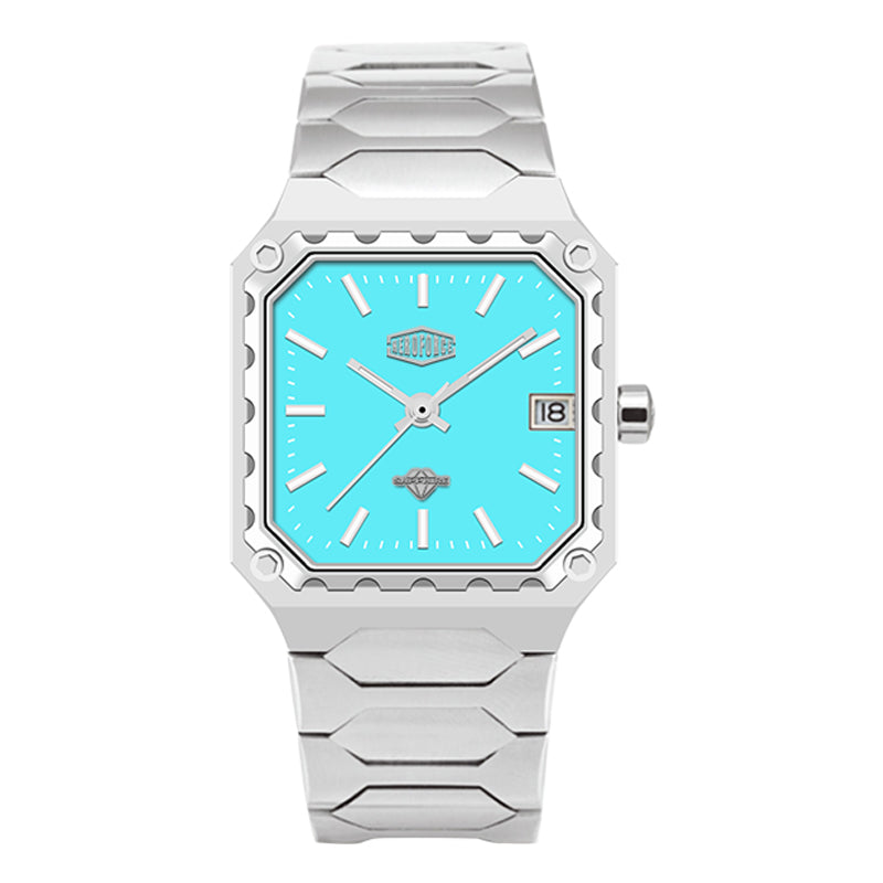HeroForce 5045 - Square Case Analog Watch for Daily Wear Martino Valenti