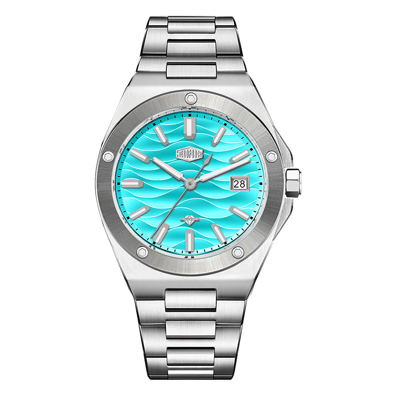 HeroForce 5039 – Luxury Watch - Wave Textured Dial & Sapphire Glass Martino Valenti