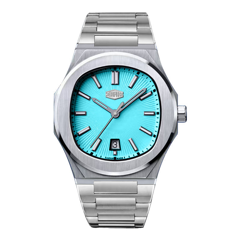 HeroForce 5046 – Luxury Analog Watch with Sunray Dial & Tapered Link Bracelet Martino Valenti
