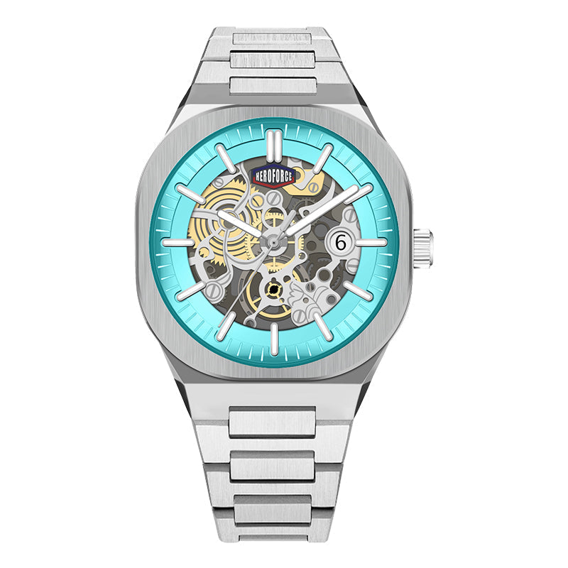 HeroForce 5042A - Skeleton Elite – Luxury Mechanical Style Watch with Octagonal Bezel Martino Valenti