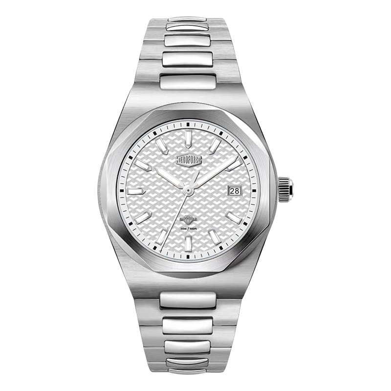 HeroForce 5041 – Luxury Analog Watch with 3D Mosaic Dial & Sapphire Glass Martino Valenti