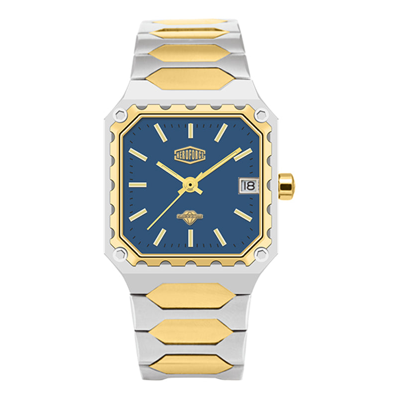 HeroForce 5045 - Square Case Analog Watch for Daily Wear Martino Valenti