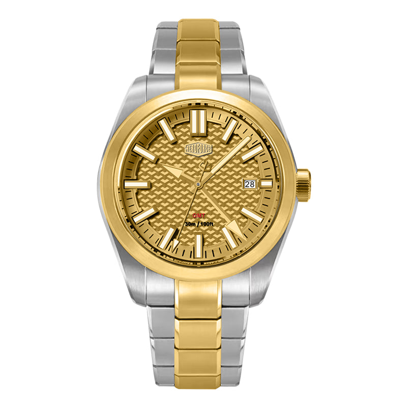 HeroForce 5031 – Luxury Square Analog Watch with Sapphire Glass & Date Display Martino Valenti
