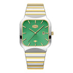 HeroForce 5055GL - Luxury Square Analog Watch with Sapphire Glass & Date Display Martino Valenti