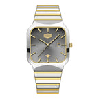 HeroForce 5055GL - Luxury Square Analog Watch with Sapphire Glass & Date Display Martino Valenti