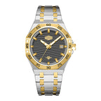 HeroForce 5043 – Men’s Octagonal Bezel Watch with Wave Textured Dial Martino Valenti