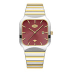 HeroForce 5055GL - Luxury Square Analog Watch with Sapphire Glass & Date Display Martino Valenti